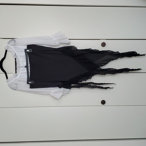 Shein's Curve MOD Black Asymmetric Hem Skirt - Picture 11 of 12